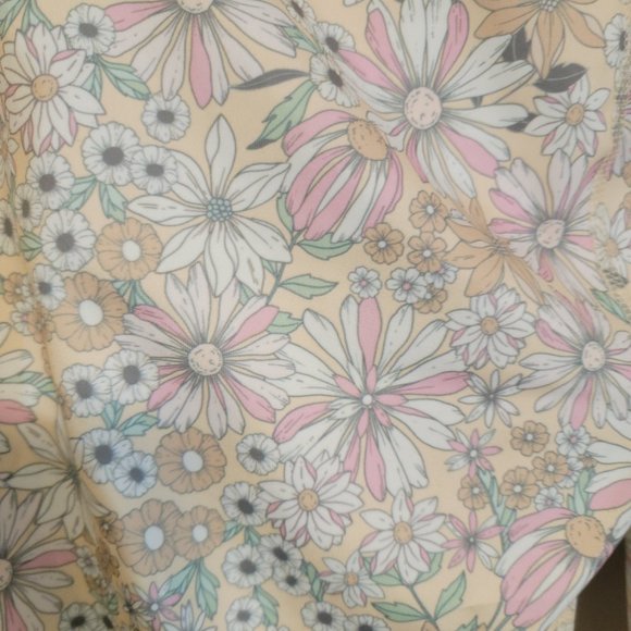 NWT Kensie vanilla vintage floral pocket leggings Size XL - Picture 3 of 6
